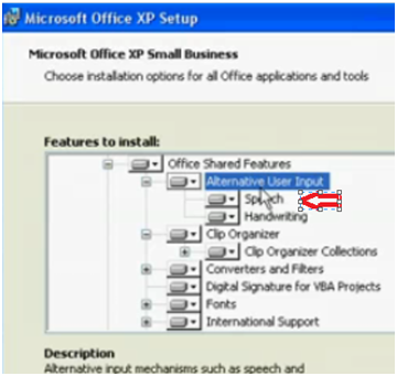 Add Speech to Microsoft Office XP