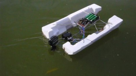 RC Pontoon From A Toy Car
