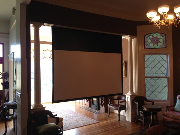 projector-screen-in-a-victorian-home