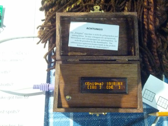 This box simulated the Enigma Machine