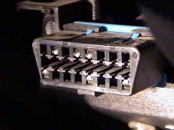 The standard OBD-II connector
