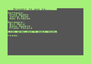 The Easter Egg in the Commodore C128