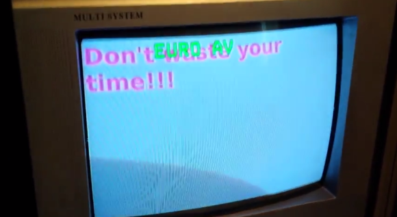 don't waste your time TV screen