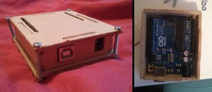 cnc routed wood arduino case