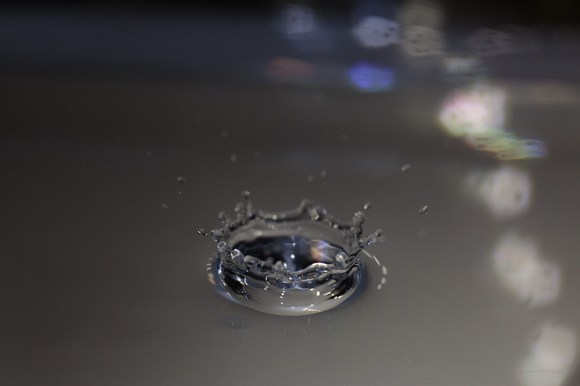 water droplet slow motion