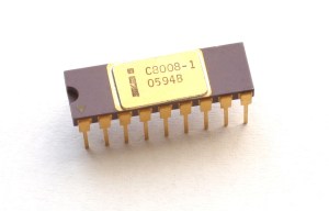 Intel 8008 Chip on white background