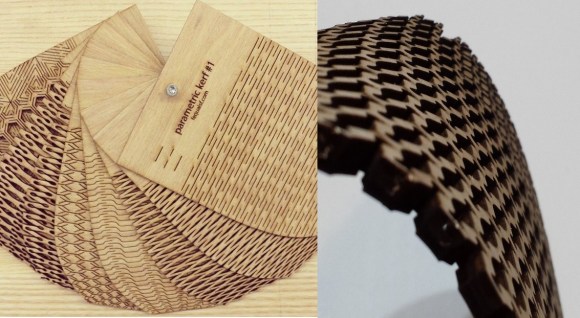 laser cut curved wood