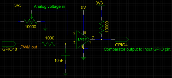 Schematic of ACD for a raspi
