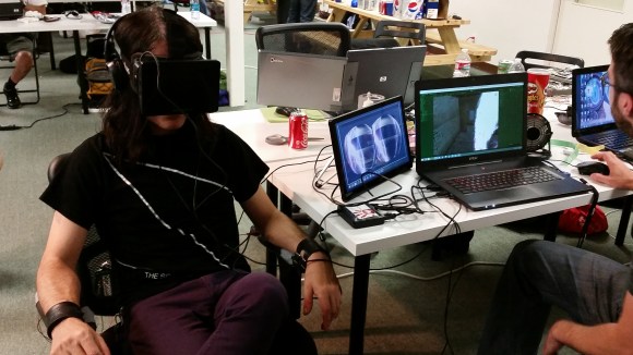 Non-Lethal electric chair for Oculus Rift Hackathon