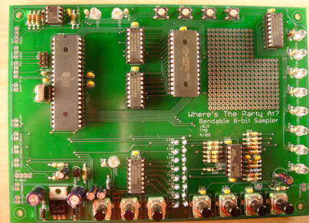 8 Bit Digital Sampler Kit, Bendable Too | Hackaday