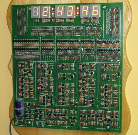 194 Transistor Clock Will Blow Your Mind | Hackaday