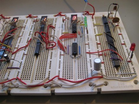 Pure TTL Based Clock | Hackaday