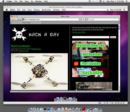 VirtualBox Beta Runs Mac OS X | Hackaday