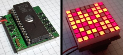 Animating An LED Matrix Without A Microcontroller | Hackaday