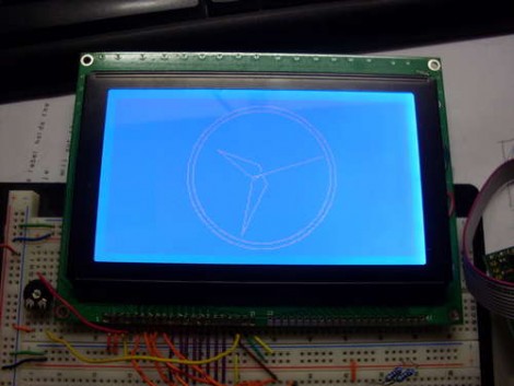 Learn The Geometry To Draw An Analog Clock On A Graphic LCD Screen ...