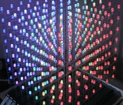 Third Time’s A Charm – 512 LED Cube Kicks It Up A Notch With RGB LEDs ...