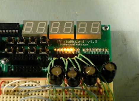 Larson Scanner Using 7400 Series Logic Hardware | Hackaday