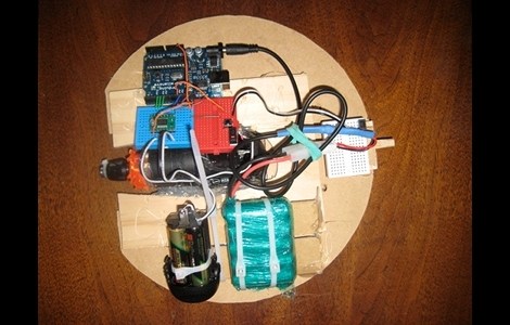 Ball Bot Constructed From Power Tools And Pet Toys | Hackaday