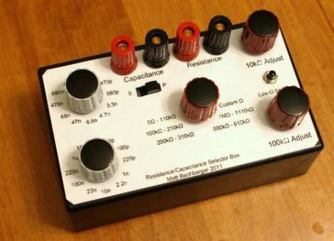 Variable Capacitance/reistance Switch Box Has You Covered | Hackaday