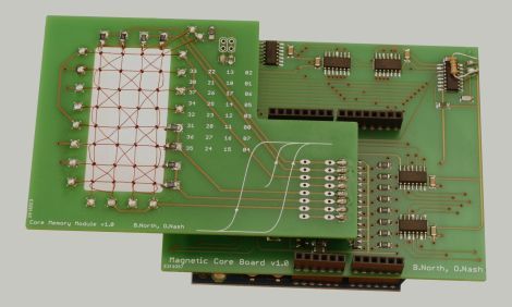 Arduino Magnetic Core Memory Shield | Hackaday