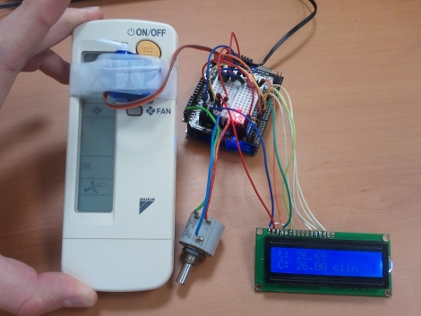 Air Conditioner Regulation Using A Hobby Servo | Hackaday