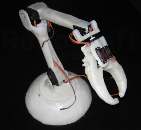 Robotic Arm And Claw Sculpted Entirely From ShapeLock | Hackaday