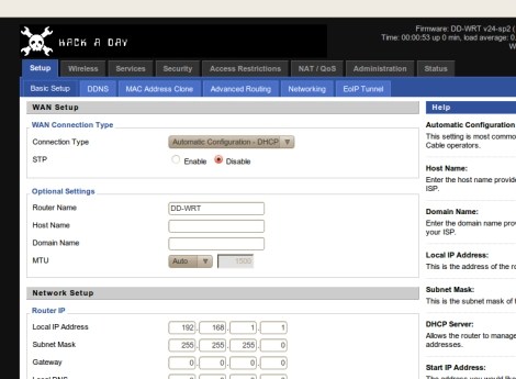 Modifying DD-WRT’s Protected GUI | Hackaday