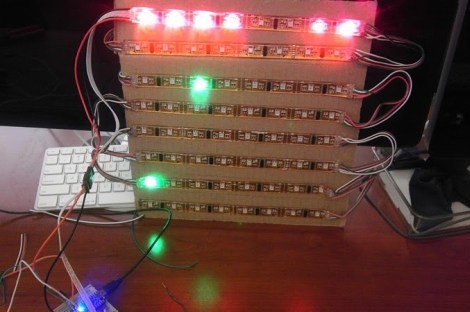 Making A Simple Addressable Array From LED Strips | Hackaday