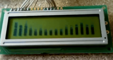 Character LCD Spectrum Analyzer Made Simple With A Dedicated IC | Hackaday