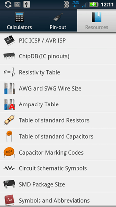 ElectroDroid – Your Android Electronic Reference App | Hackaday
