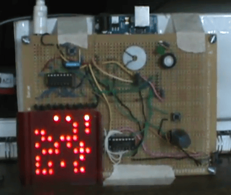 LED Matrix Shield Starts With A Very Loud Snap | Hackaday