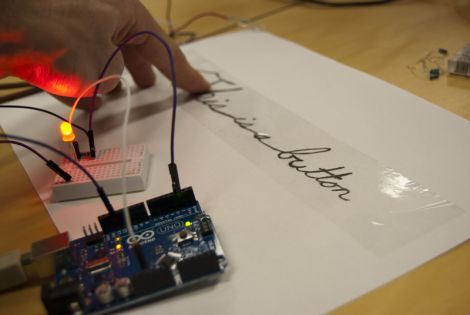 Making Capacitive Touch Sensors With Pencil And Paper | Hackaday