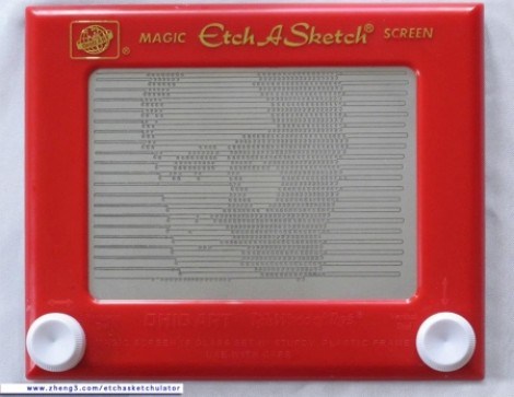 Your Mug On An Etch A Sketch — Automatically | Hackaday