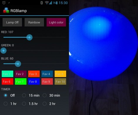 Smartphone Controlled RGB Lamp | Hackaday