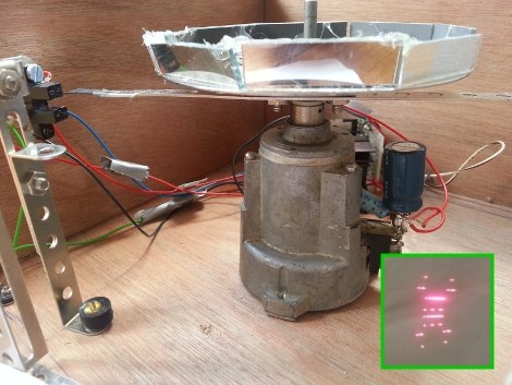 16×8 Pixel Laser Projector | Hackaday