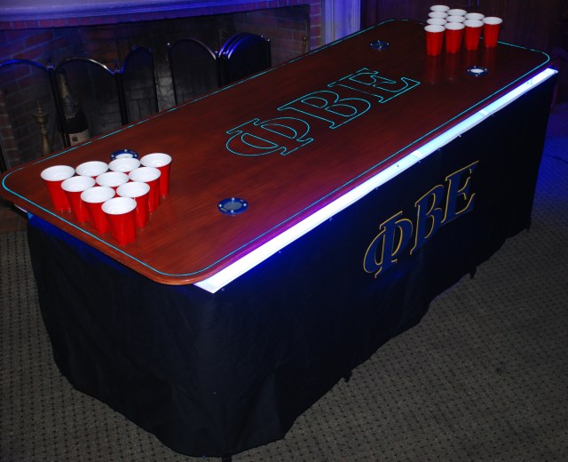 Fancy Beer Pong Table Cleans Your, How Big Does A Beer Pong Table Have To Be