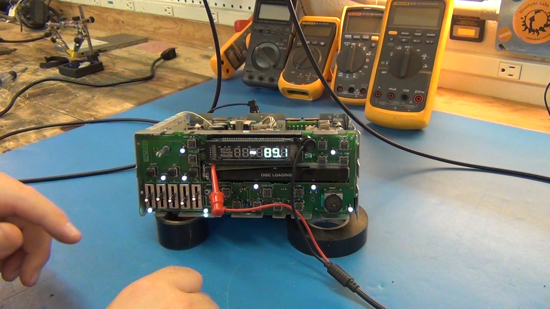 Repairing A VFD Driver On A Car Stereo Hackaday