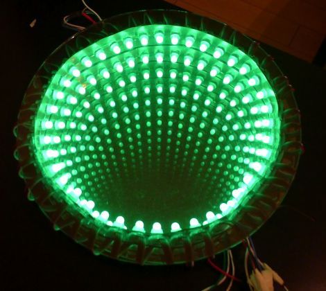 Stare Deep Into This Well-lit Interactive Infinity Mirror | Hackaday