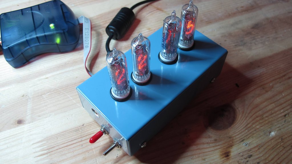 Spare Parts Pulled Together Into A Nixie Clock | Hackaday
