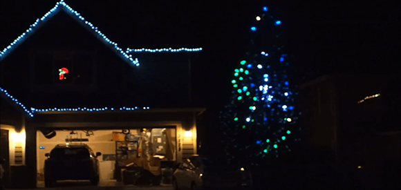 Displaying Text On Random Strings Of Christmas Lights | Hackaday
