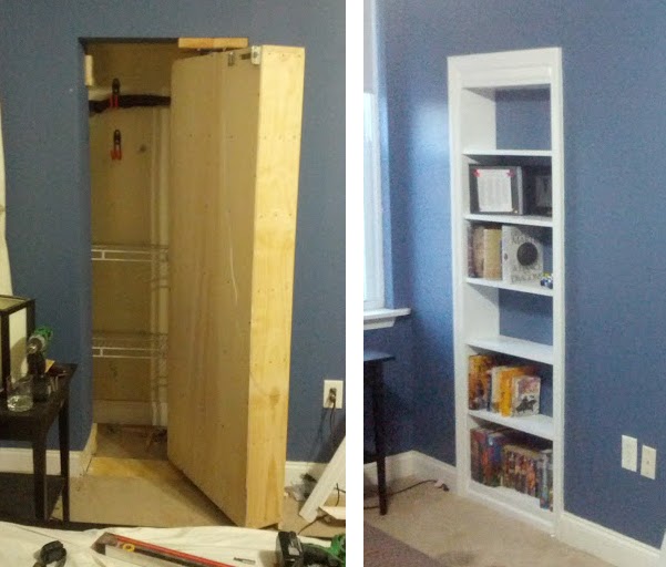 Door By Bookcase Is A Marvel Of, How To Make A Bookcase Secret Door