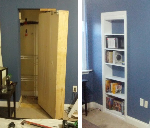 Door Hidden By Bookcase Is A Marvel Of Diy Engineering