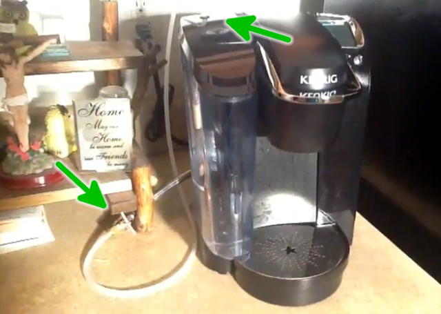 Keurig Hack Runs A Water Supply Line To Your Coffee Maker