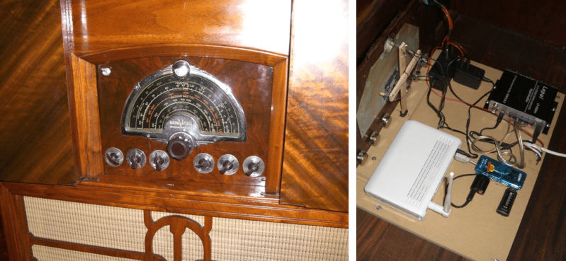 Console Radio Given New Life With A WiFi Router Retrofit | Hackaday