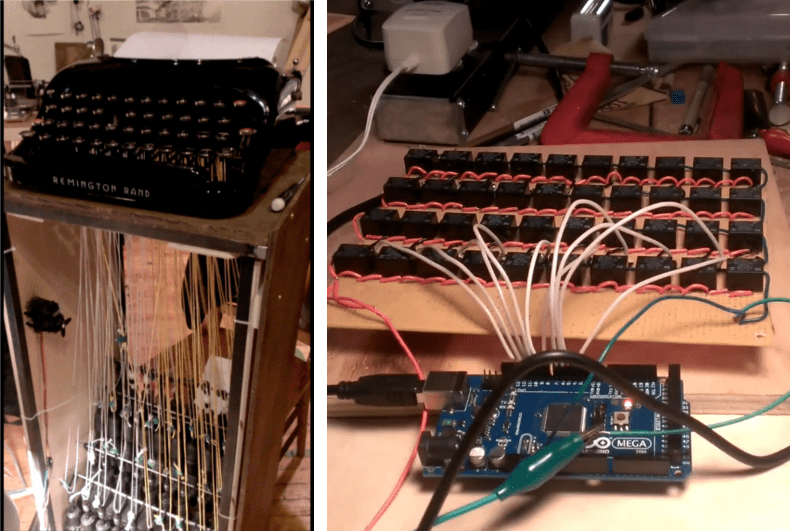 Automating A Mechanical Typewriter Hackaday