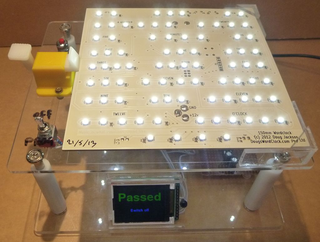 word clock raspberry pi