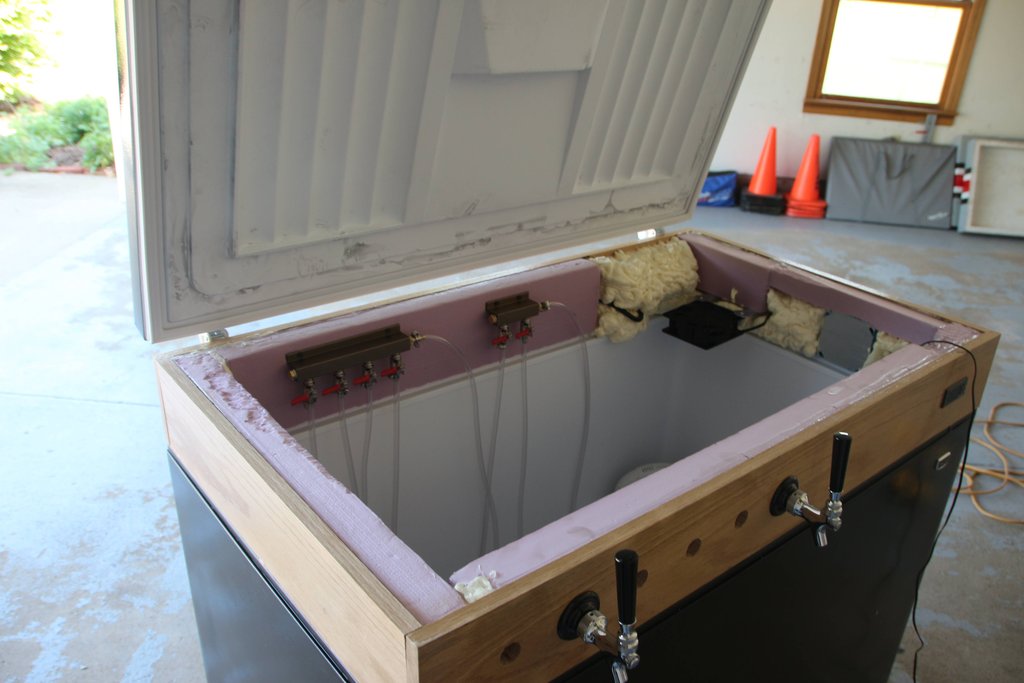 Chest Freezer Kegerator Conversion Has Six Beers On Tap Hackaday