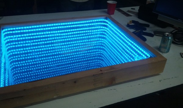 Building A Blinky Infinity Mirror, 600 Led Infinity Mirror Coffee Table