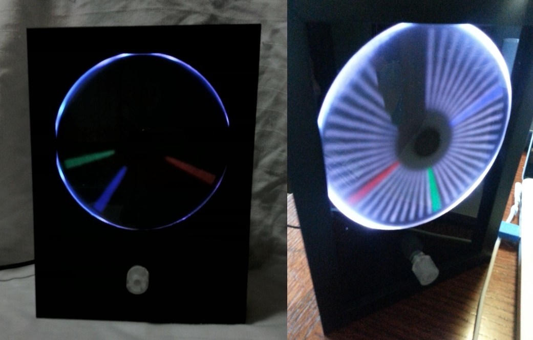 CD-ROM POV Clock | Hackaday