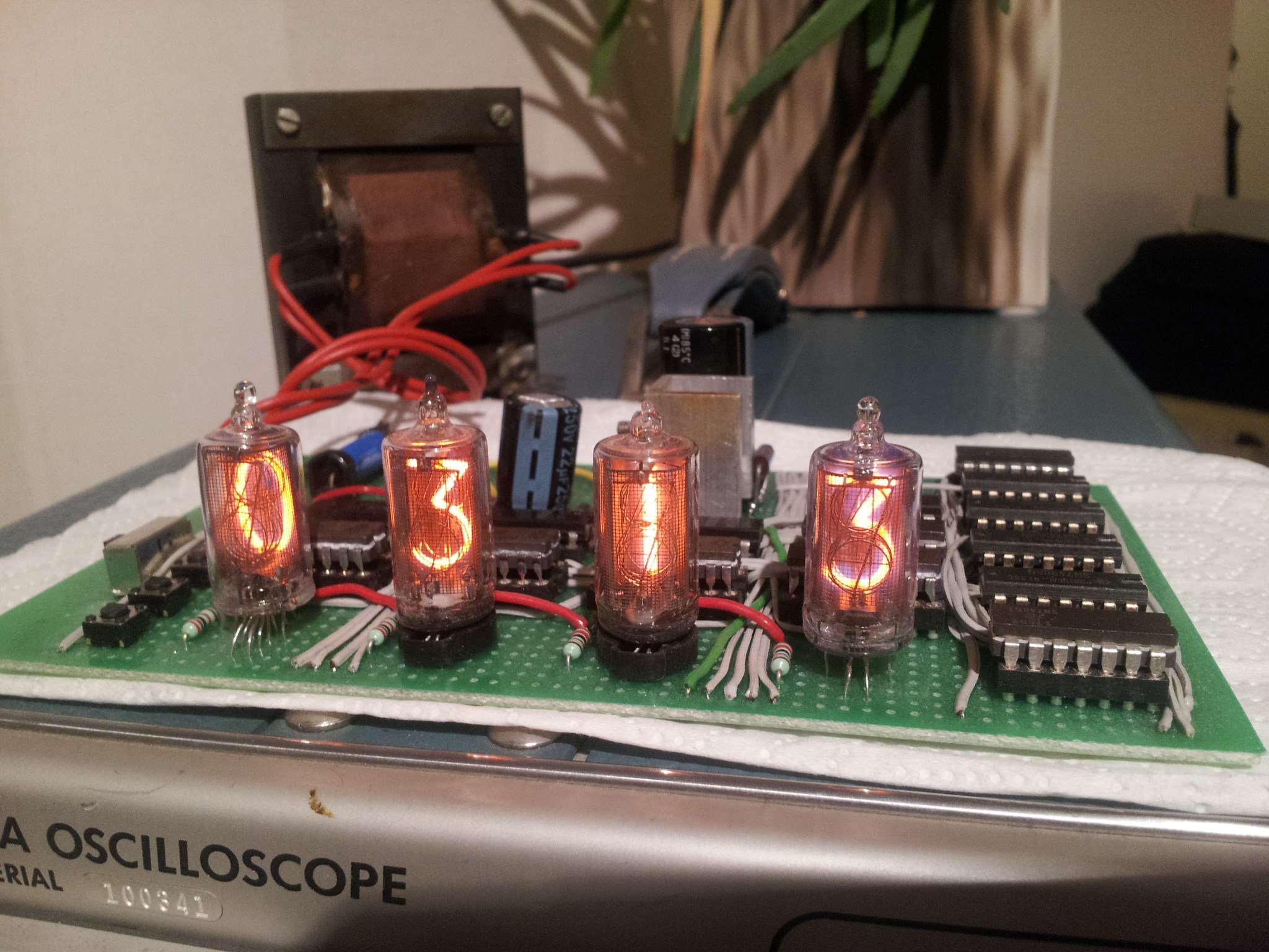 A Simple Nixie Clock With Logic Gates | Hackaday
